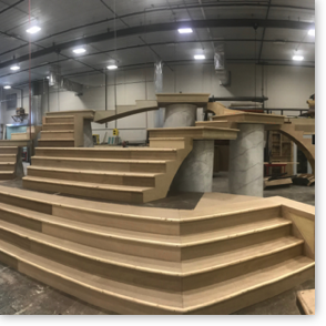 Set Under Construction in the Shop